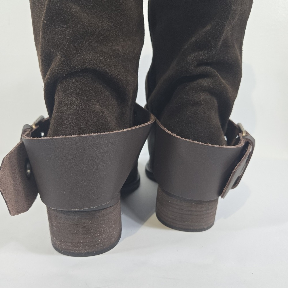 Steve Madden Womens 8.5M Ashwood Brown Suede Buckle Boot NWOT - Picture 6 of 10